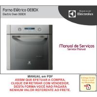 Manual Técnico Serviço Forno Elétrico Electrolux Oe8dx comprar usado  Brasil 