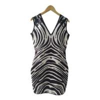 Vestido Com Paetê Preto Estampa Zebra comprar usado  Brasil 