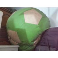 Puff Pufe Bola Futebol Com Enchimento Verde+creme G Courino , usado comprar usado  Brasil 