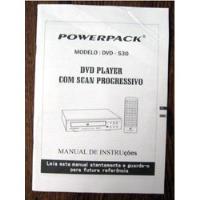 Manual De Instruções Powerpack Dvd-s30 / Frete À Cobrar comprar usado  Brasil 