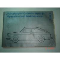 Usado, Manual Vw 1972 Sedan Fastback Station Wagon 1600 Tl Variant comprar usado  Brasil 
