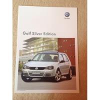 Folheto Folder Ficha Técnica Vw Golf Silver Edition 2010, usado comprar usado  Brasil 