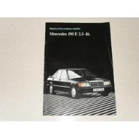 Catálogo  Lançamento Mercedes Benz 190e  2.3  16v  Cosworth comprar usado  Brasil 