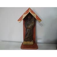 Oratorio Com Imagem Esculpida Na Madeira  Religiosa comprar usado  Brasil 