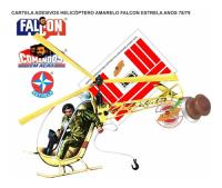 Adesivo Completo Cortado Helicóptero Amarelo Falcon Estrela comprar usado  Brasil 