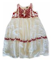 Vestido Infantil Florido Branco - Tam 14 comprar usado  Brasil 