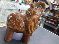 Elefante Indiano Marrom  Cerâmica , usado comprar usado  Brasil 