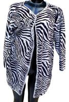 Casaco Sobretudo Feminino Estampado Zebra Com Crochê , usado comprar usado  Brasil 
