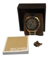 Relógio Michael Kors Preto E Dourado  - Usado, usado comprar usado  Brasil 