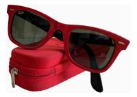 Óculos De Sol Ray-ban - Modelo Clássico Wayfarer Vermelho comprar usado  Brasil 