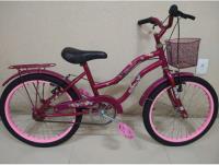 Usado, Bicicleta Infantil Passeio Aro 20 Cesta Feminina Rosa Verniz comprar usado  Brasil 