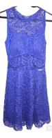 Usado, Vestido Curto Thaini Azul Royal De Renda, Tam P, Com Forro comprar usado  Brasil 