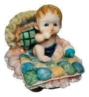 Usado, Estatueta Bebê Em Seu Berço Feito Em Resina-lindo comprar usado  Brasil 