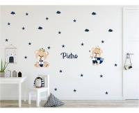 Usado, Adesivo Decorativo Infantil- Tema Urso Rei / Ursinho Azul comprar usado  Brasil 