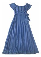 Usado, Vestido Longo Para Festa Madrinha Azul Serenity - Celeste comprar usado  Brasil 