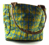 Bolsa Feminina Praia Média Azul Amarela Estampada B4778 comprar usado  Brasil 