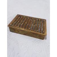 Porta Joias Antigo Bronze Moledo Bambus 12x8cm  9fotos C4/4 comprar usado  Brasil 