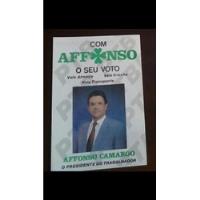 Affonso Camargo Presidente 89 Propaganda Politica Santinho comprar usado  Brasil 