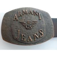 Cinto Armani Jeans Couro Custom Rústico Original Itália M G comprar usado  Brasil 