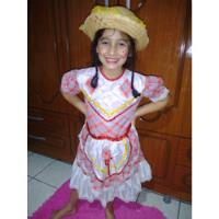 Vestido E Chapéu De Festa Junina Infantil  comprar usado  Brasil 