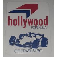 Adesivo Hollywood Fórmula 1 F1 Gp Brasil 1981 Rio De Janeiro comprar usado  Brasil 