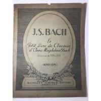 Antiga Partitura Clavecin Bach Schott Freres Original comprar usado  Brasil 