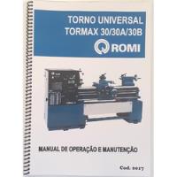 Usado, Manual Catalago De Peças Torno Romi Tormax 30-30a- B Cod0017 comprar usado  Brasil 