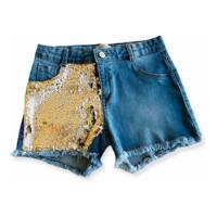 Shorts Jeans Stretch Feminino - Tam 13-14 comprar usado  Brasil 