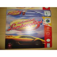 Label ( Rótulo ) Nintendo 64 - Automobili Lamborghini - comprar usado  Brasil 