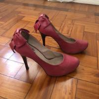 Sapato Boneca Rosa Com Laço Atrás De Couro No 37 comprar usado  Brasil 