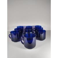 Usado, Kit 10 Xícaras De Chá Em Vidro Colorido Azul 306 comprar usado  Brasil 