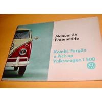 Manual Original Kombi Volkswagen 70 71 1970 1971 Novissimo comprar usado  Brasil 