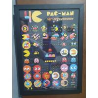 Tazos Pac Man Com Quadro E Vidro, Coleção Completa 40 Tazos  comprar usado  Brasil 