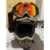 Usado, Capacete Motocross Trilha Rockstar Branco + Oculos Texx comprar usado  Brasil 