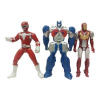 3 Action Figure Power Ranger Optimus Prime Homem De Ferro. comprar usado  Brasil 