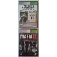 Fallout 3 Oblivion  Mafia -3 Jogos Em 2 Boxs Orig Xbox 360 comprar usado  Brasil 