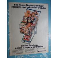  Propaganda Antiga Manchete. Freezer Brastemp: O Único Com P comprar usado  Brasil 