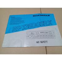 Manual Instruções Rádio Roadstar Rs-7350gsp.x 60 Watt Orig. comprar usado  Brasil 