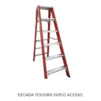 Escada Tesoura Duplo Acesso - Pintor Abrir 8 Degraus 2,44m comprar usado  Brasil 