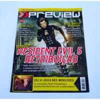 Revista Preview Filme Resident Evil 5 N° 36 Sampa Cinema comprar usado  Brasil 