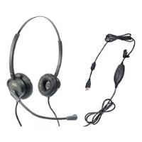 Fone Headset Usb Dh-60d Zox Duplo Auricular Home Office comprar usado  Brasil 