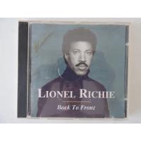Usado, Cd Lionel Ritchie - Back To Front comprar usado  Brasil 