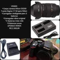 Câmera Nikon D3200lente Sigma 17 50, usado comprar usado  Brasil 