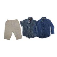 Usado, Kit Com 2 Camisas Sociais Uma Calça Crianças Pequenas B5462 comprar usado  Brasil 