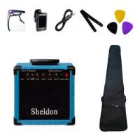 Usado, Kit  Para Guitarra Cubo Gt 1200 Azul Sheldon + Acessórios  comprar usado  Brasil 