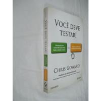 Livro - Você Deve Testar - Chris Goward - Outlet comprar usado  Brasil 