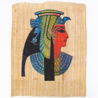 Pintura Egípcia Busto Faraó Egípcio Em Papiro Tema Faraônico comprar usado  Brasil 
