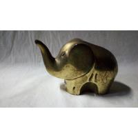 Elefante, Enfeite Antigo Em Metal Amarelo comprar usado  Brasil 
