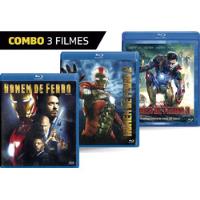 Blu-ray Homem De Ferro 1 , 2 E 3 - Trilogia Original Usado comprar usado  Brasil 