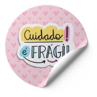 120 Tag Etiquetas Adesivo Cuidado Produto Frágil Selo Loves comprar usado  Brasil 